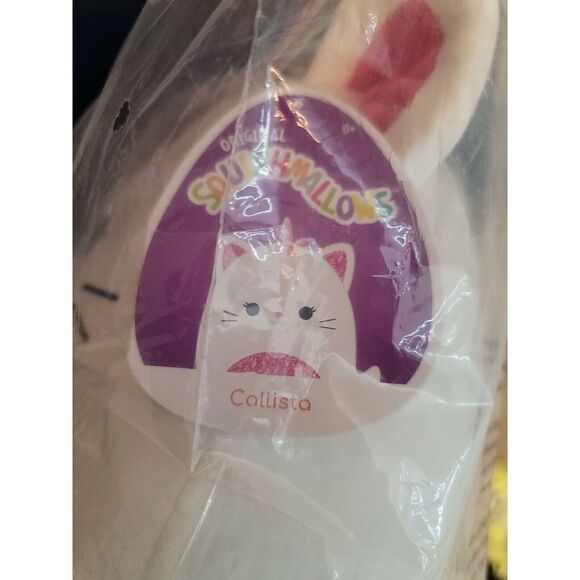 NEW Retired Squishmallow 12” Kellytoy CALLISTA Unicorn Cat Holiday Plush 2021 - Picture 3 of 4